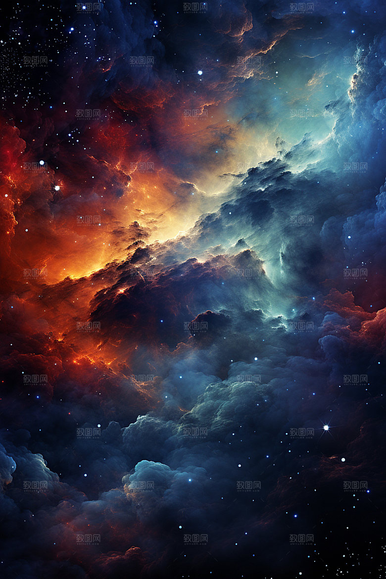 宇宙星空灿烂高清素材