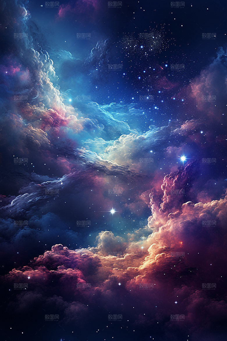 宇宙星空高清唯美素材