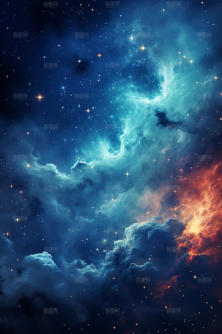 宇宙星空未来唯美素材