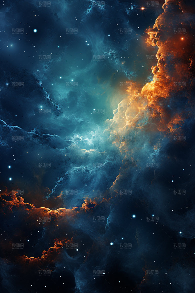 宇宙星空唯美未来素材