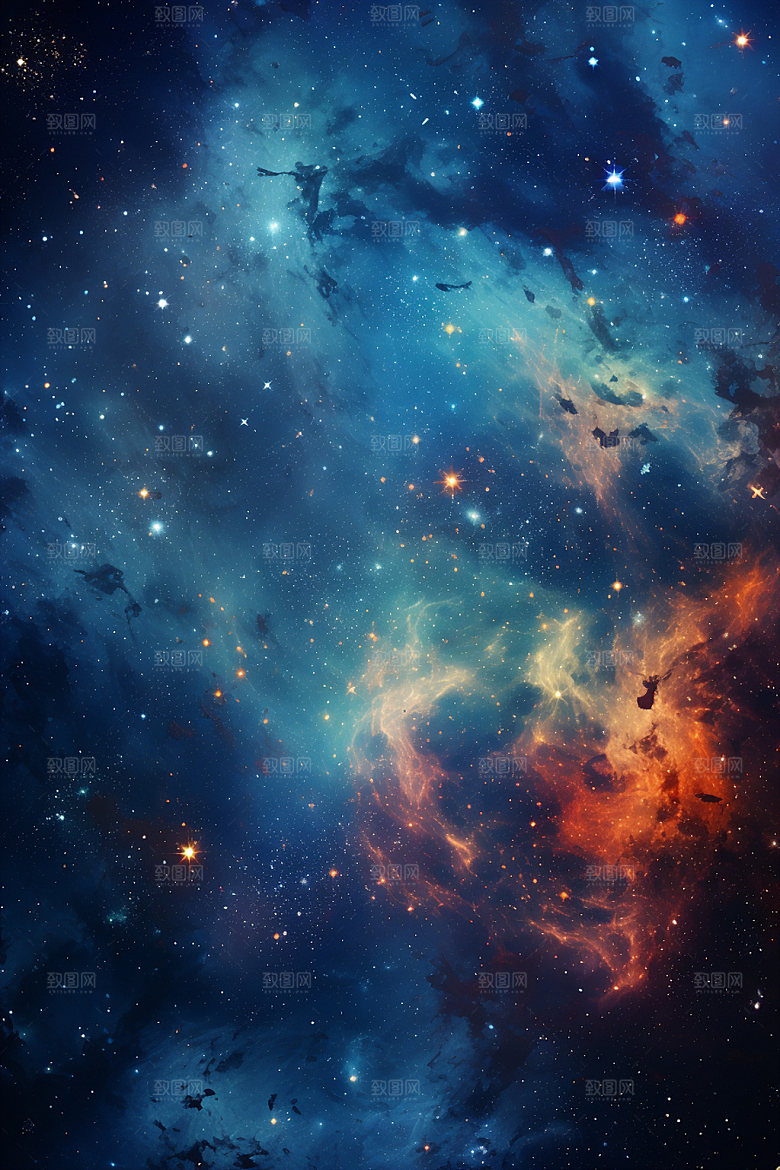 宇宙星空夜空灿烂素材