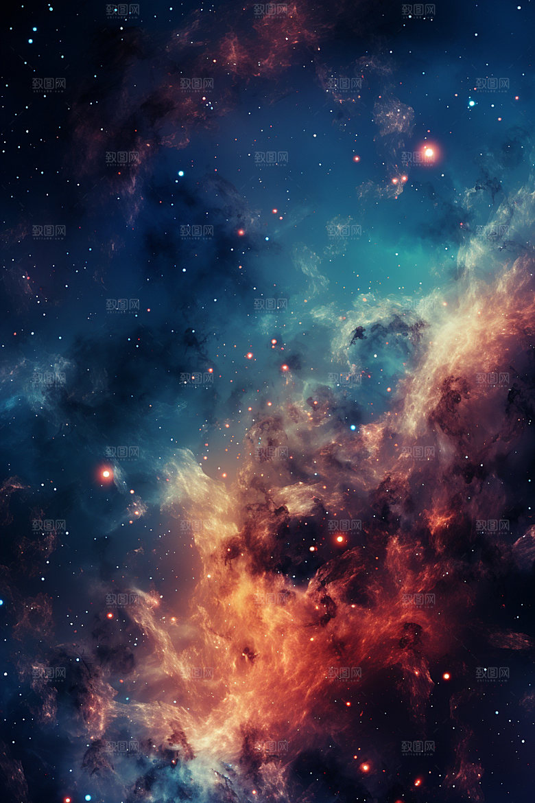 宇宙星空唯美星云素材