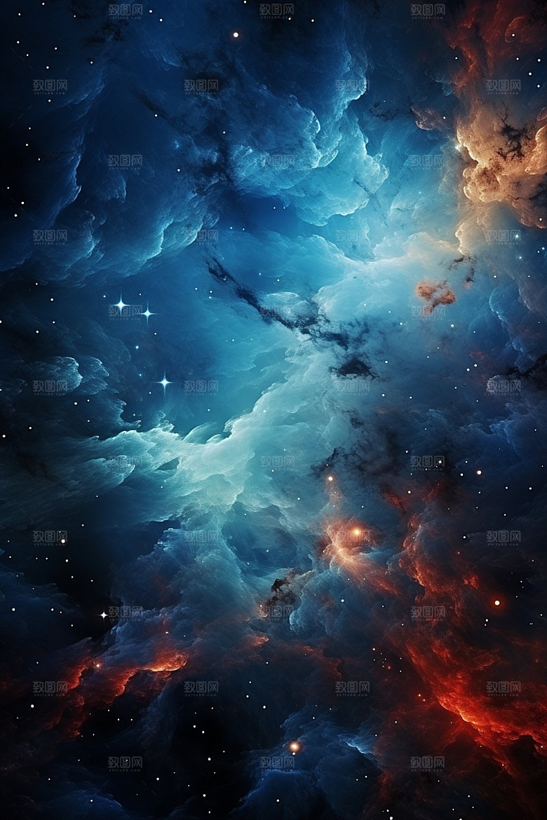宇宙星空浪漫星云素材