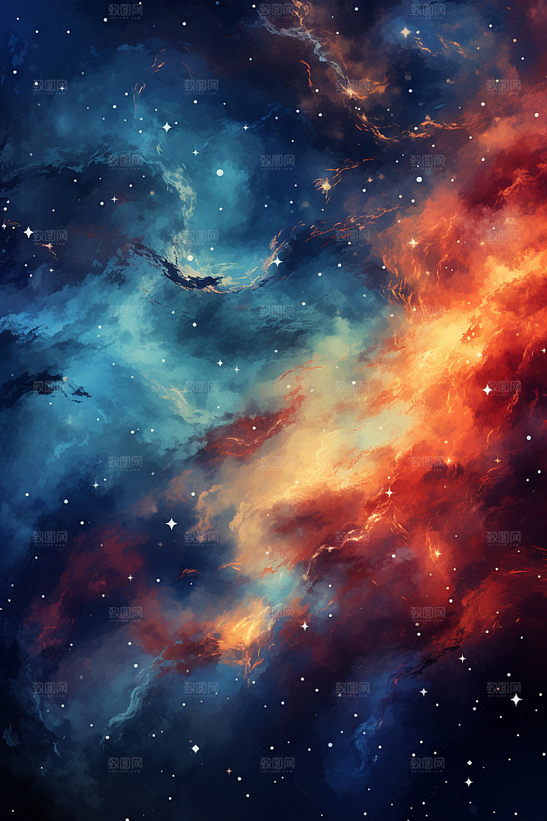 宇宙星空浪漫未来素材