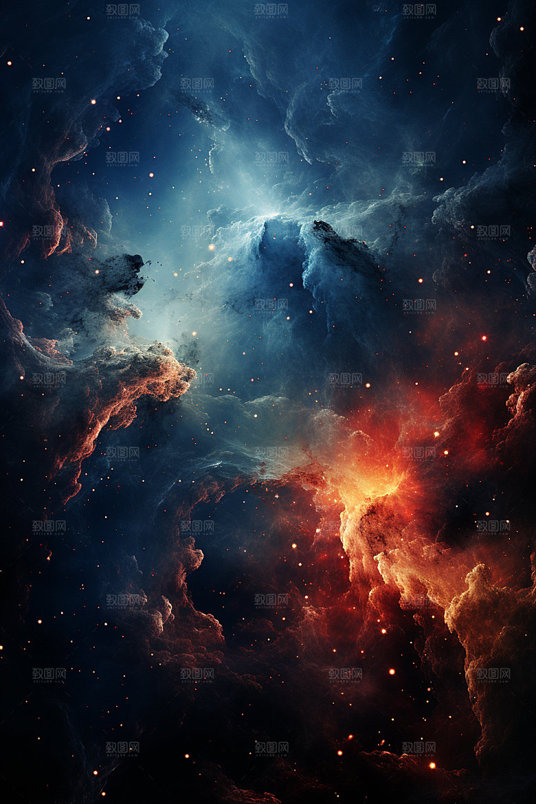 宇宙星空星云未来素材