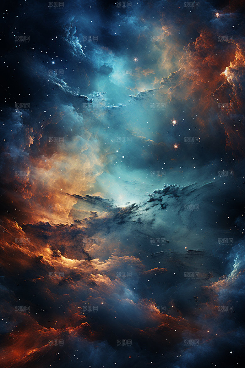 宇宙星空星云天空素材