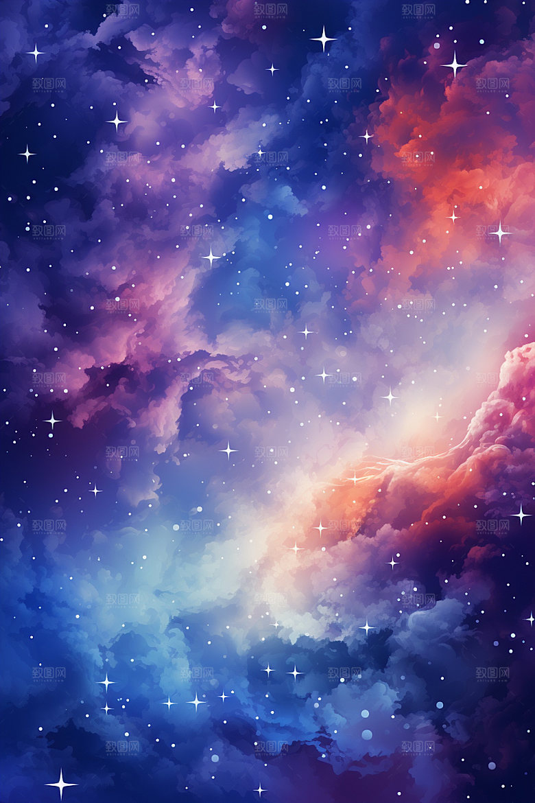 宇宙星空未来星云素材