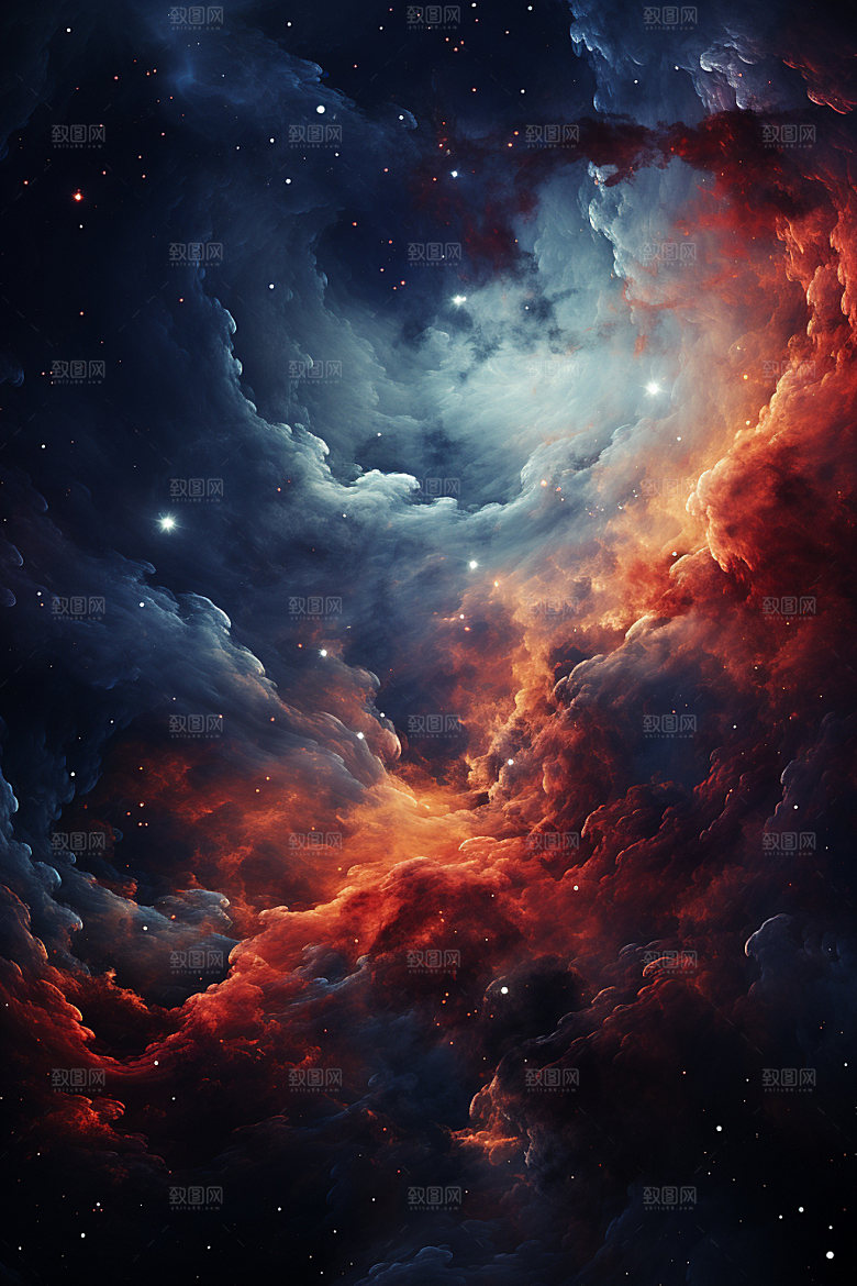 宇宙星空夜空星云素材
