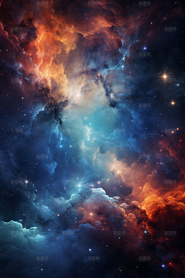宇宙星空高清灿烂素材