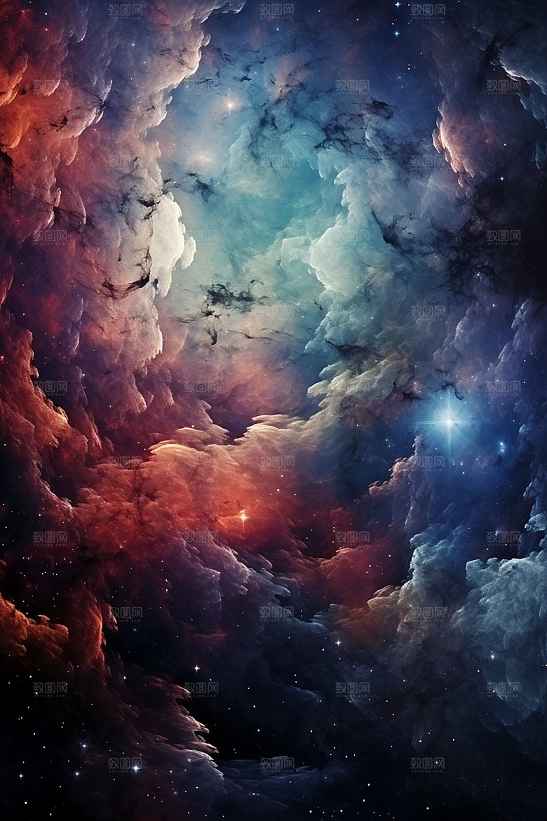 宇宙星空天空唯美素材