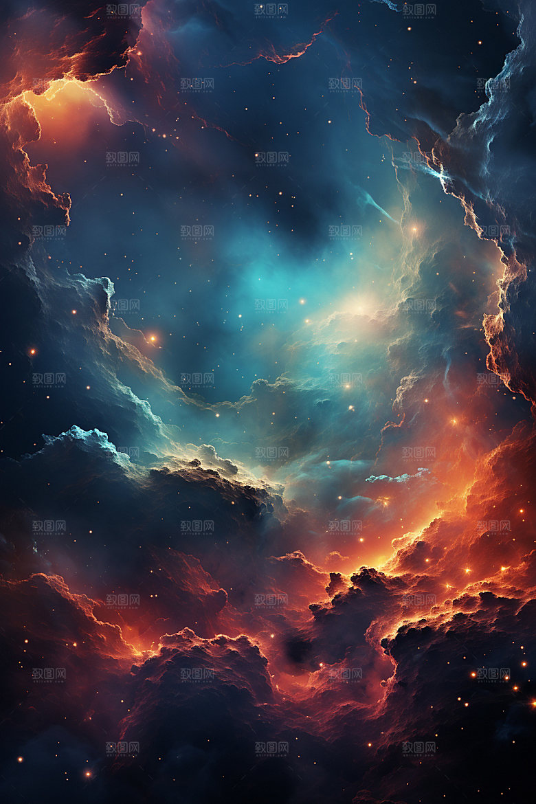 宇宙星空唯美天空素材