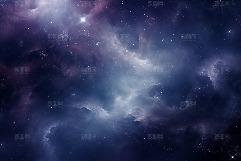 宇宙星空唯美星云素材