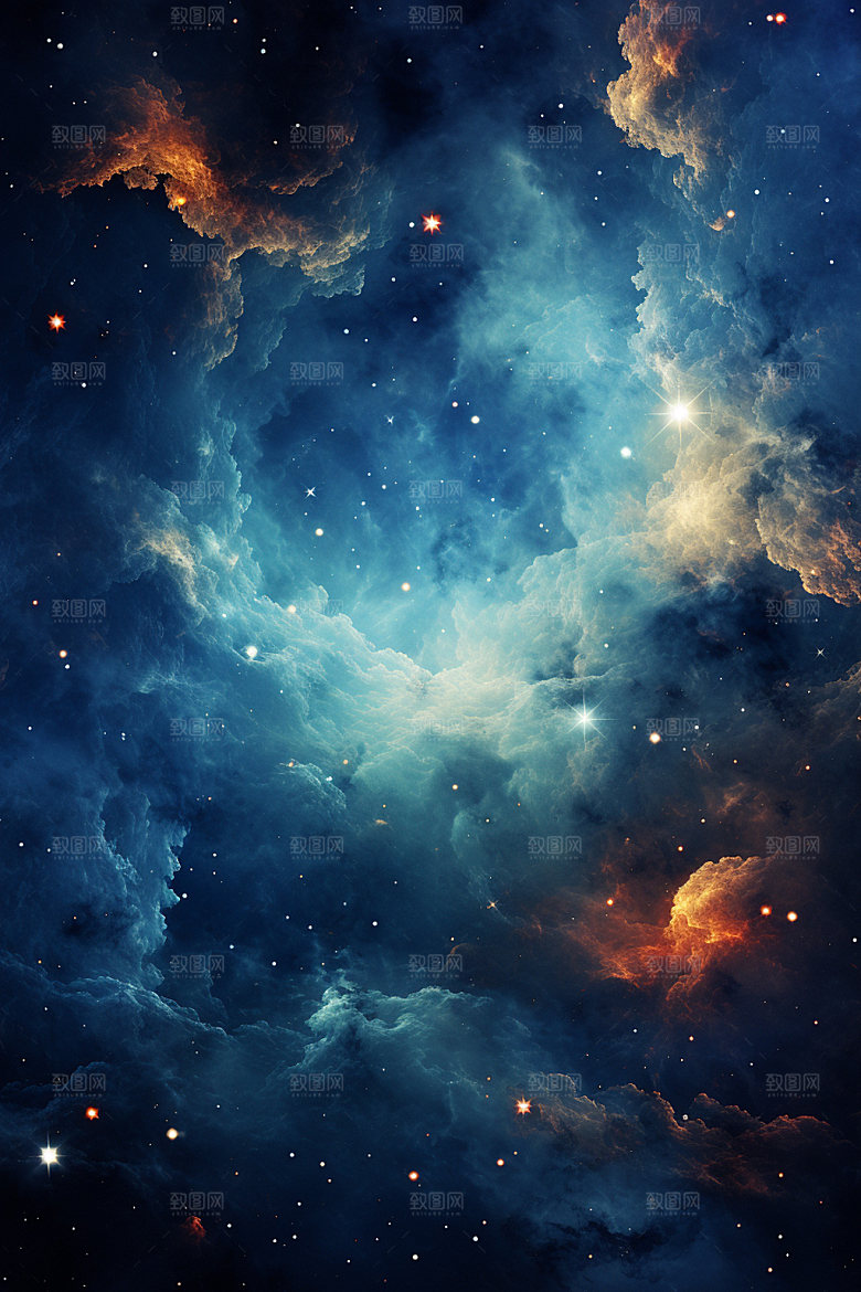 宇宙星空浪漫唯美素材