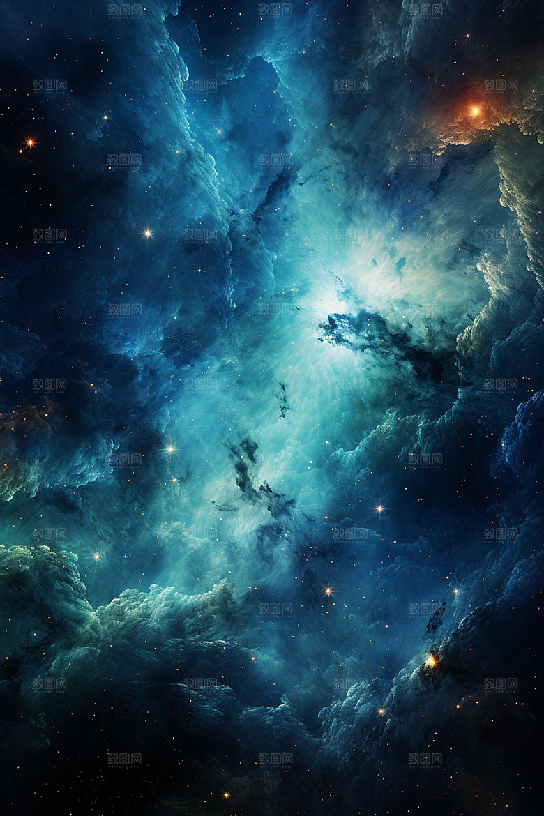 宇宙星空唯美夜空素材