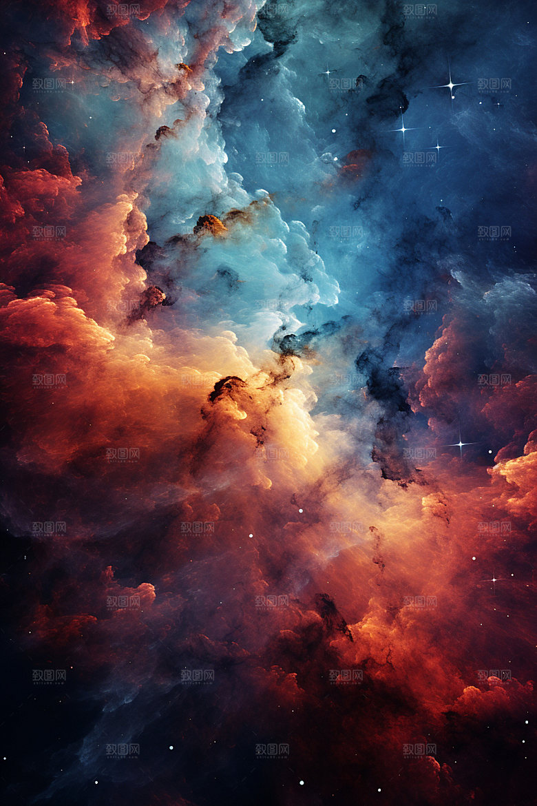 宇宙星空星云未来素材