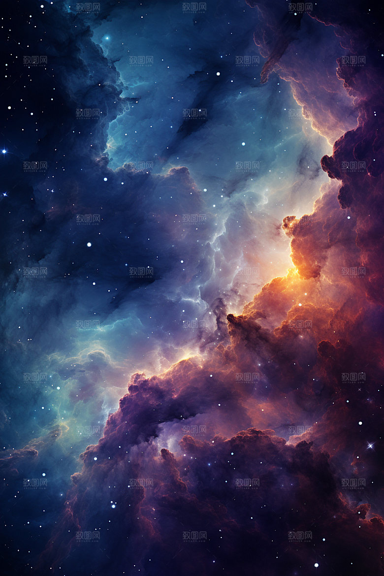 宇宙星空未来星云素材