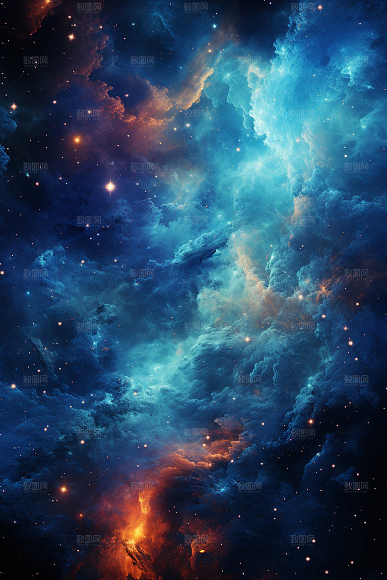 宇宙星空浪漫夜空素材
