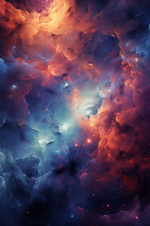 宇宙星空星云唯美素材