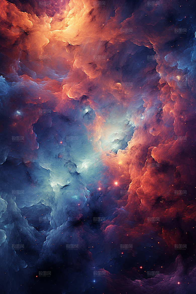 宇宙星空星云唯美素材