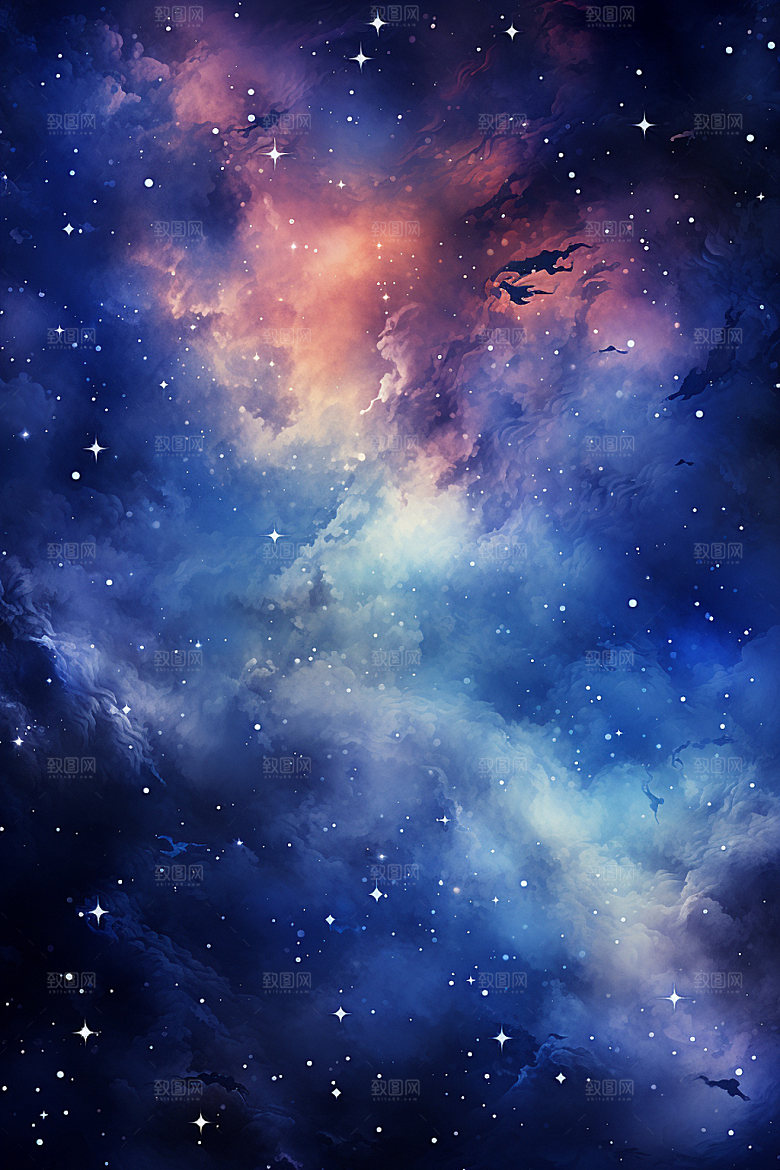宇宙星空星云唯美素材