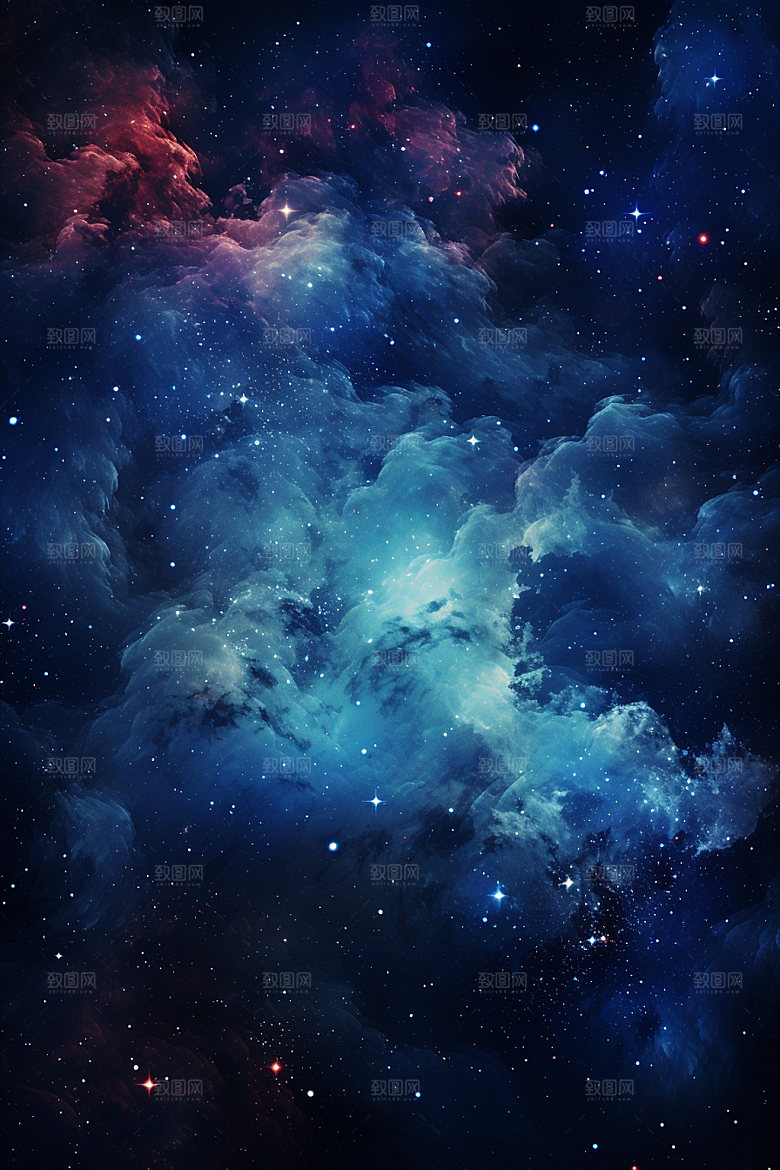宇宙星空灿烂唯美素材