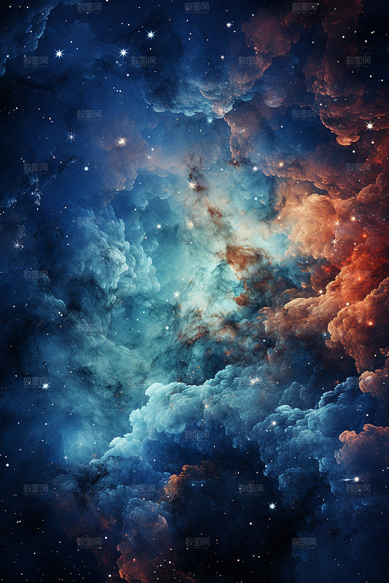 宇宙星空夜空灿烂素材