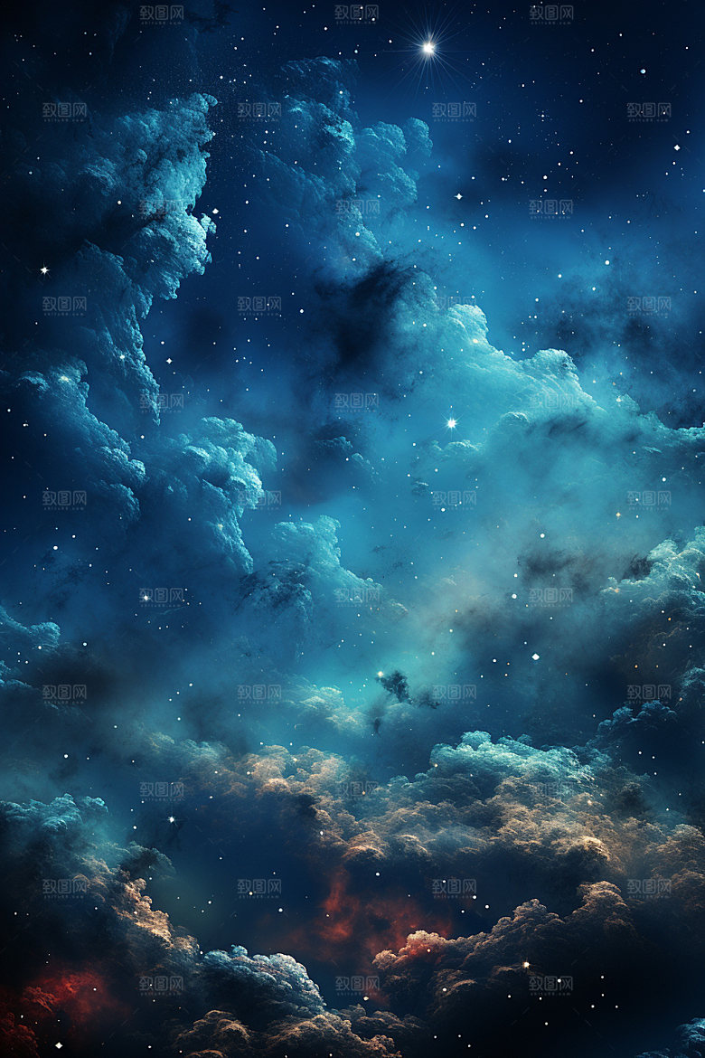宇宙星空灿烂天空素材