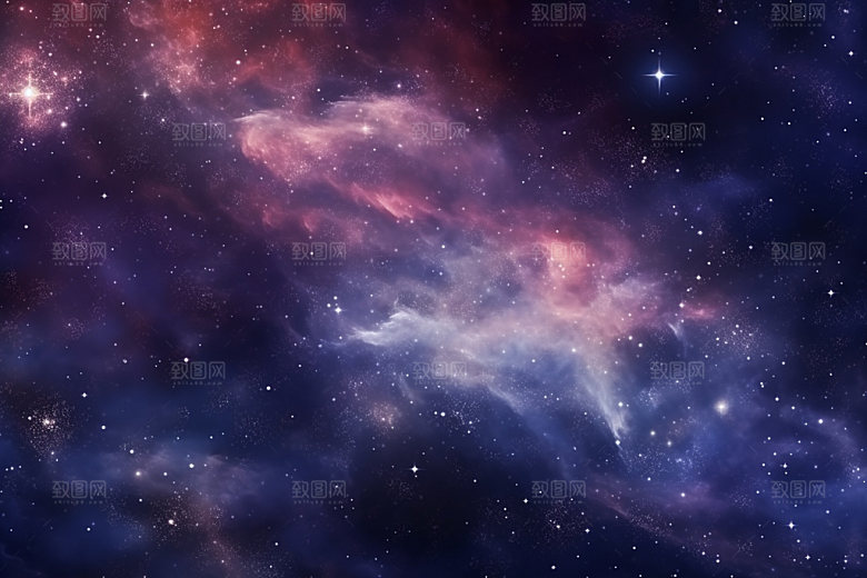 宇宙星空灿烂唯美素材