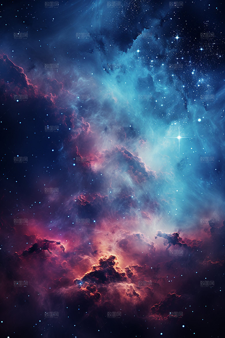 宇宙星空夜空星云素材