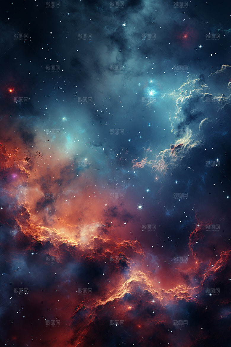 宇宙星空星云唯美素材