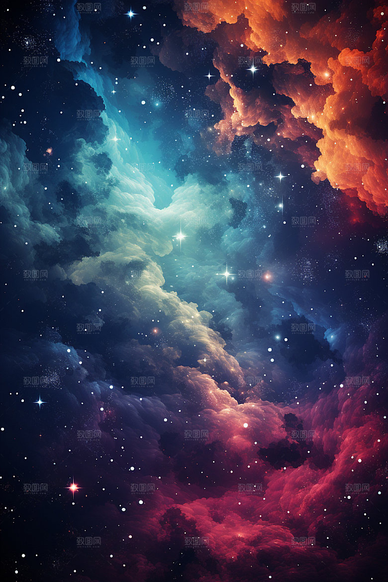 宇宙星空星云天空素材