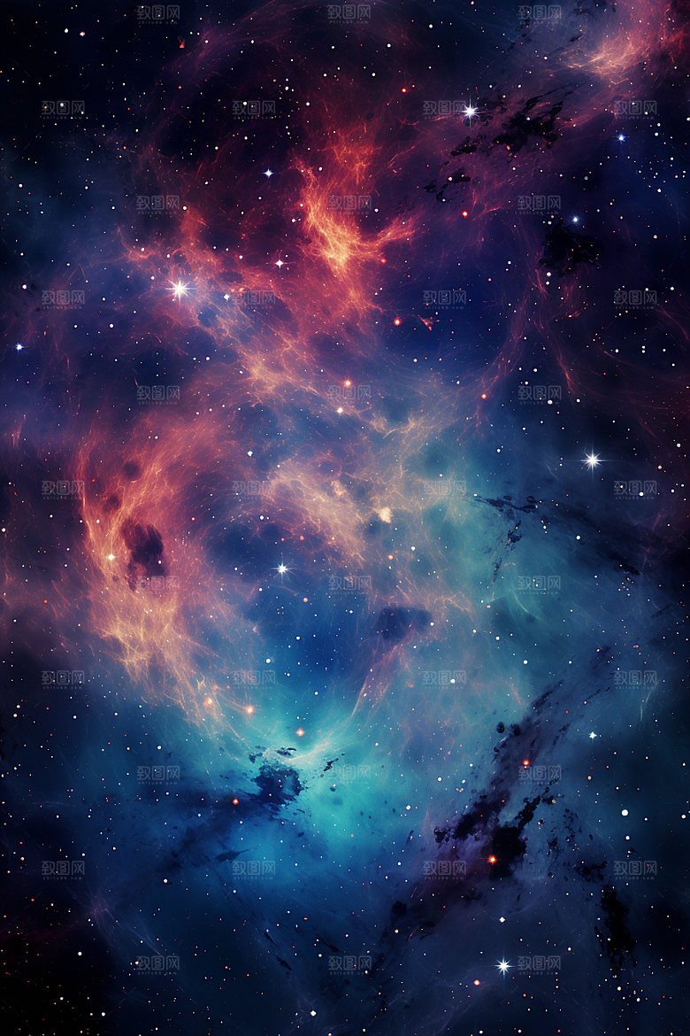 宇宙星空未来灿烂素材