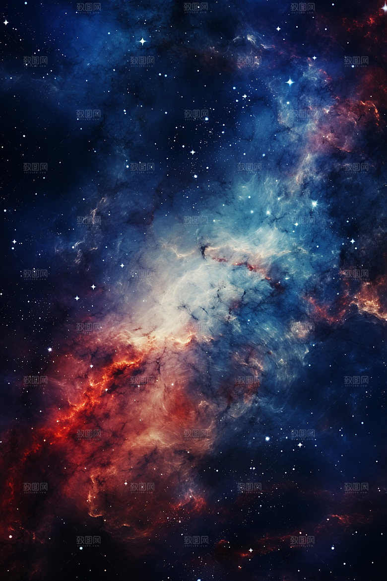 宇宙星空唯美星云素材