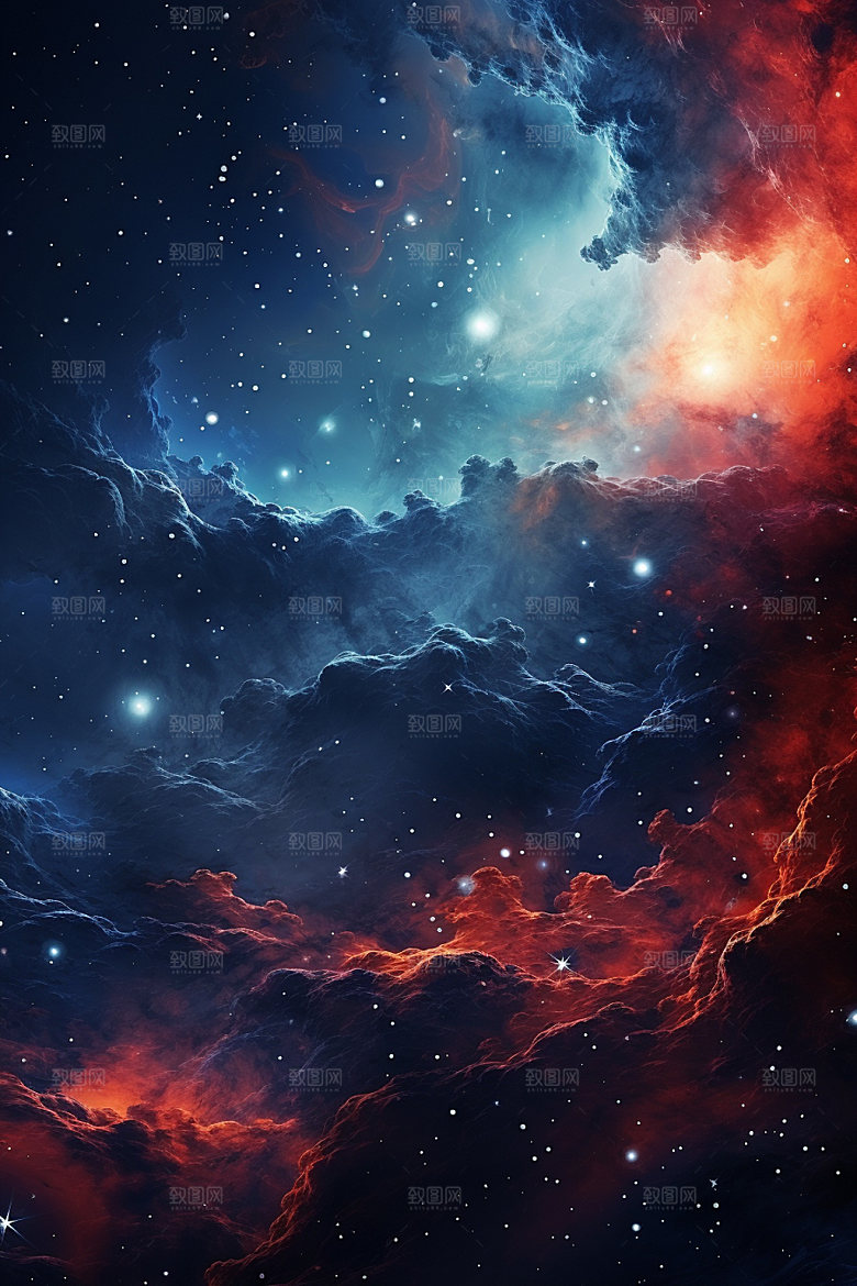 宇宙星空浪漫唯美素材