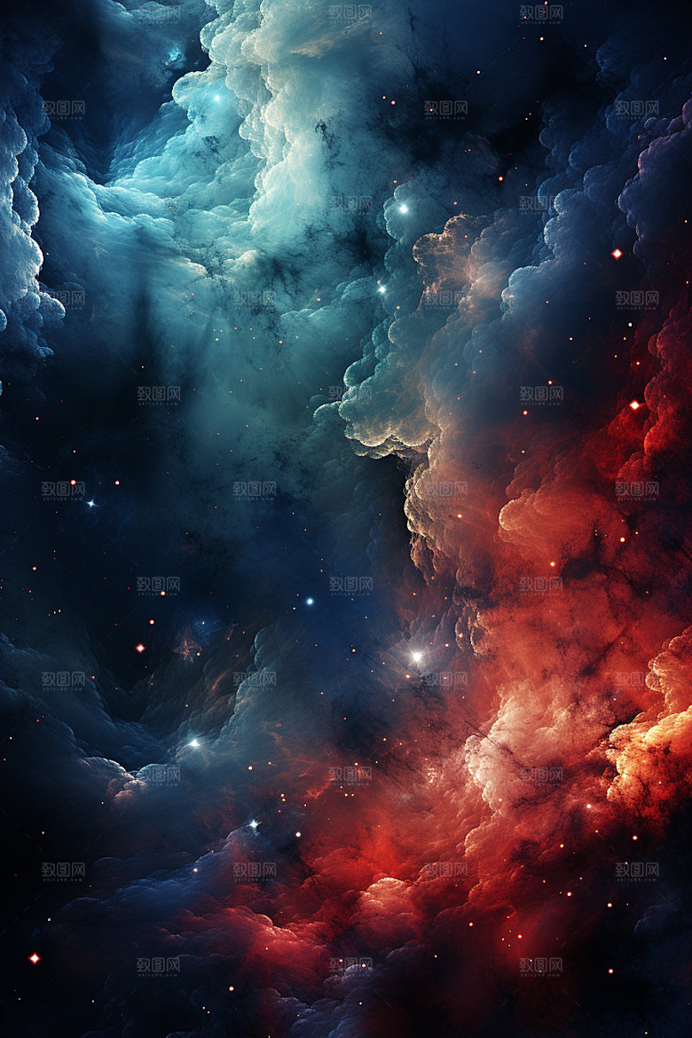 宇宙星空夜空唯美素材
