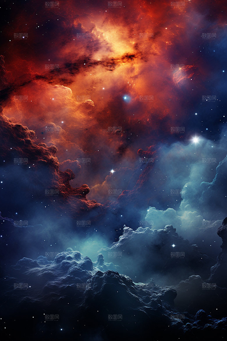 宇宙星空太空灿烂素材