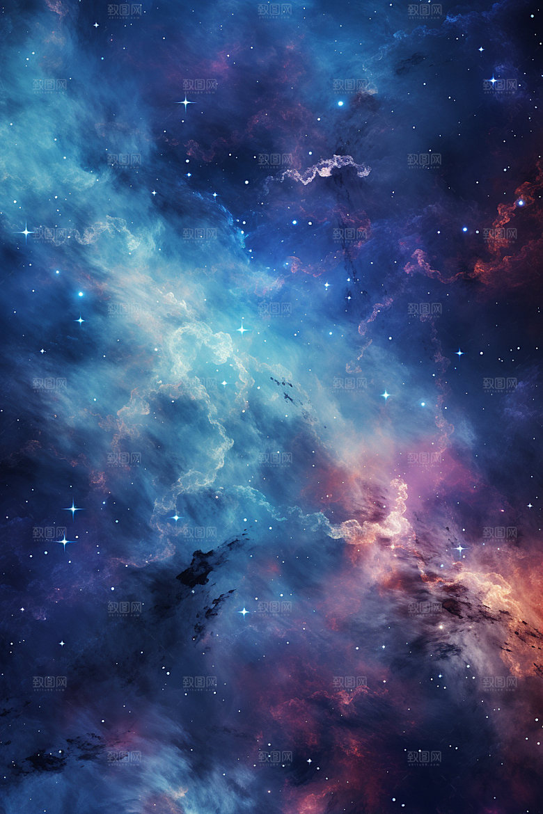 宇宙星空星云天空素材