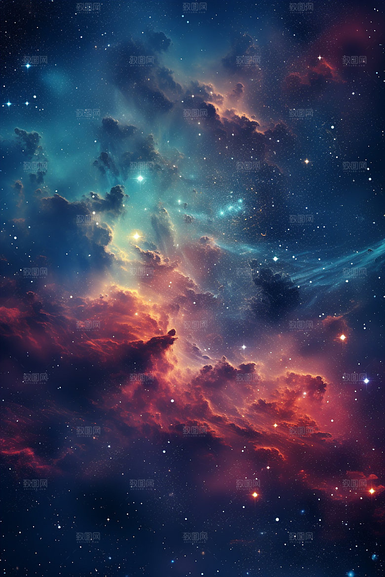 宇宙星空浪漫唯美素材