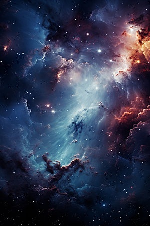 宇宙星空灿烂未来素材