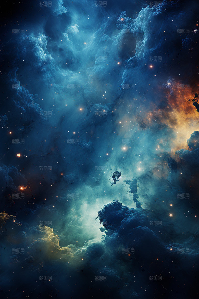宇宙星空唯美灿烂素材