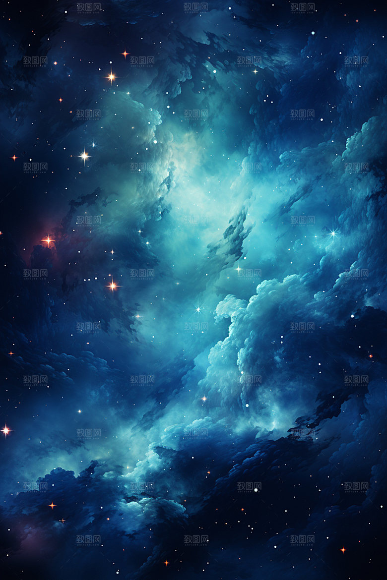 宇宙星空高清灿烂素材