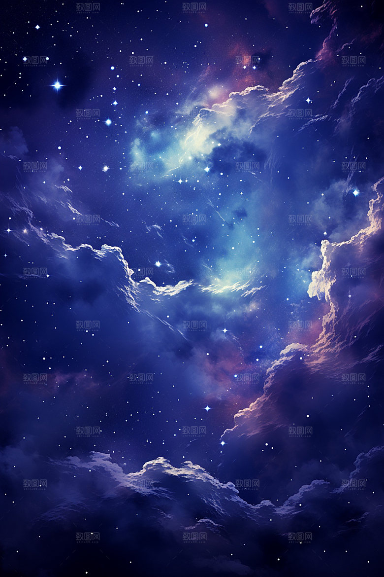 宇宙星空高清灿烂素材
