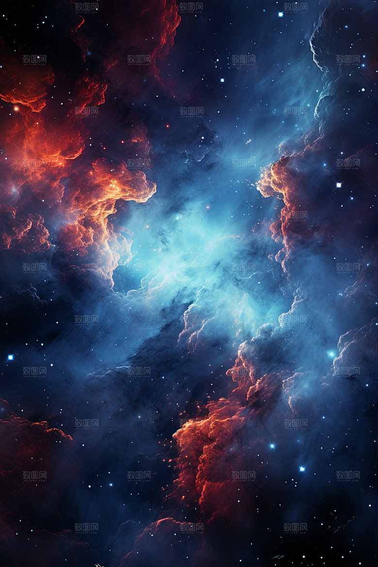宇宙星空唯美未来素材