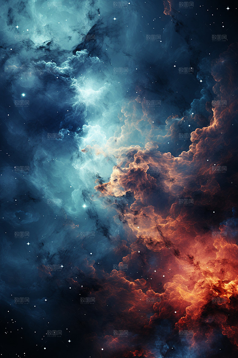 宇宙星空灿烂高清素材