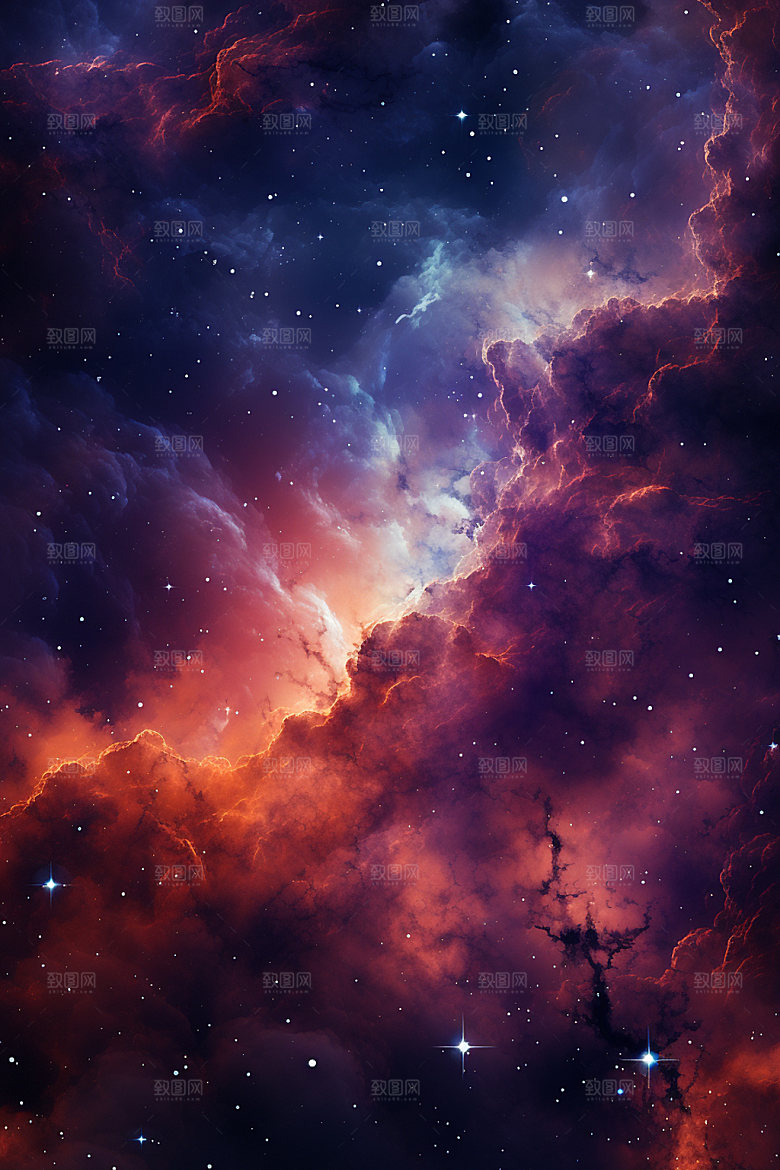 宇宙星空浪漫星云素材