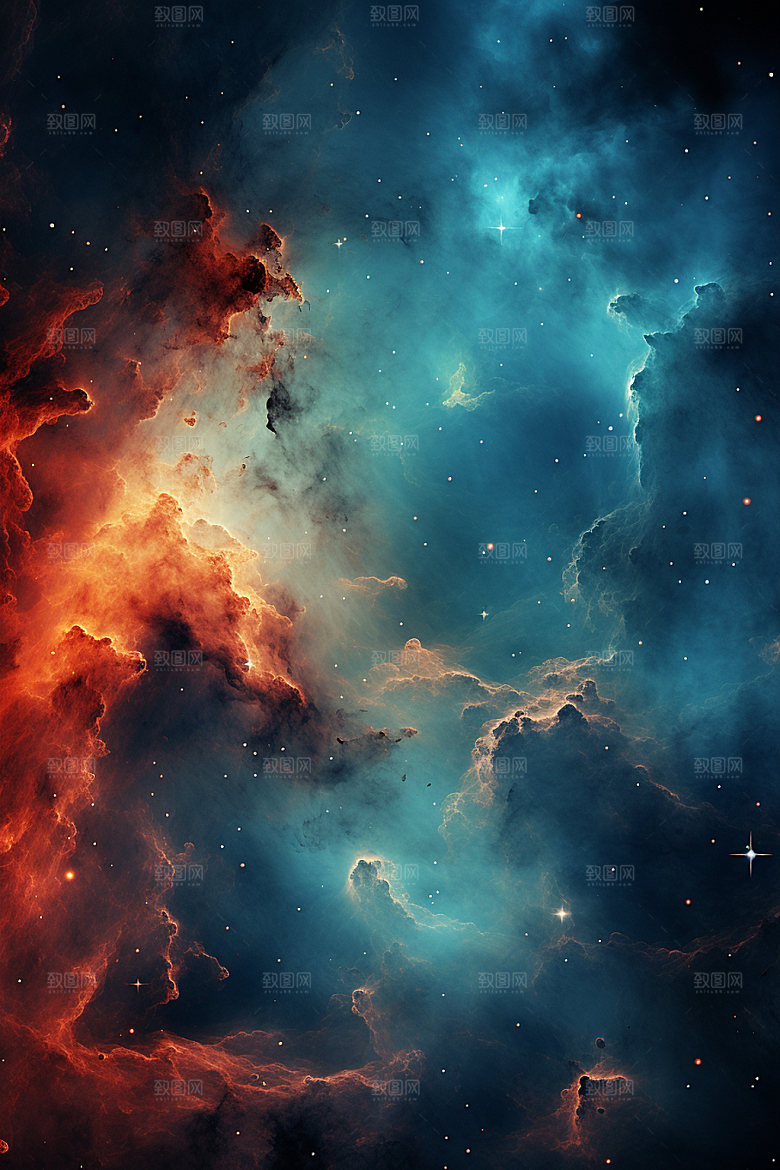 宇宙星空唯美未来素材