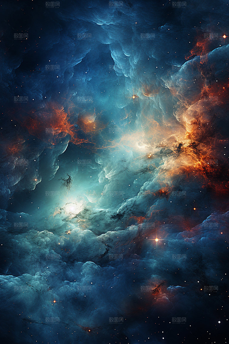 宇宙星空未来灿烂素材