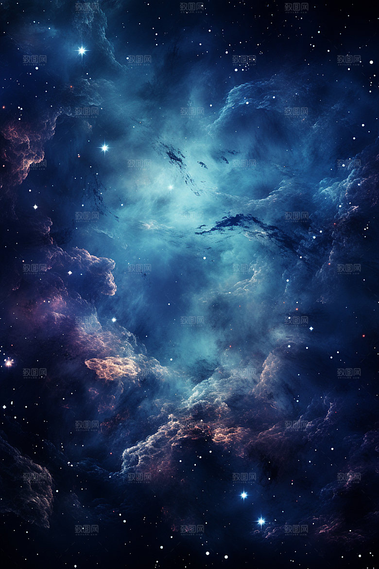 宇宙星空唯美夜空素材