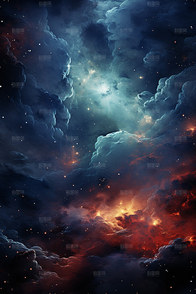 宇宙星空高清夜空素材