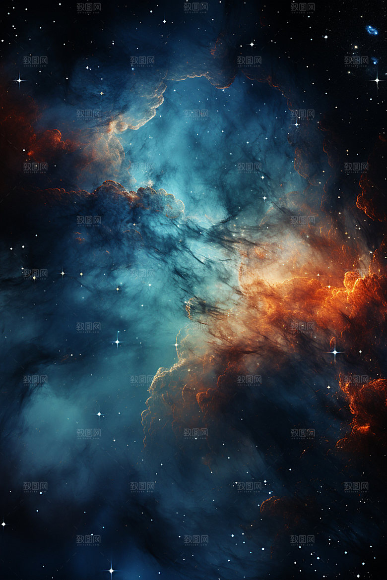 宇宙星空夜空灿烂素材